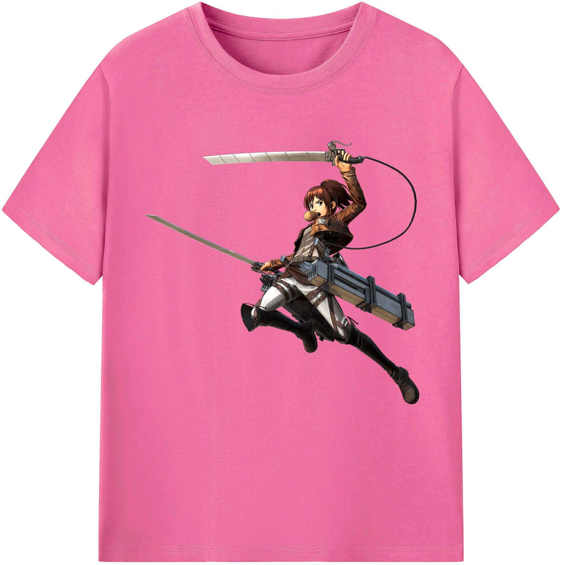 （画像用） 進撃の巨人 サシャ·ブラウス Attack on Titan Sasha Blaus レディースカジュアルプリントTシャツ（綿100％）